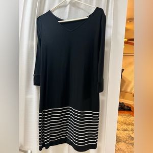 Black and white cotton mini dress WHBM